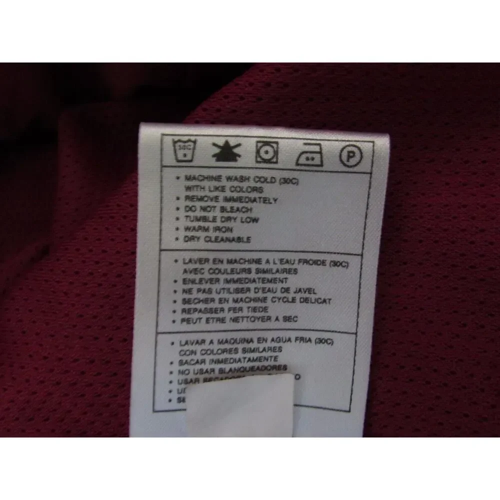 Nike men's XL red windbreaker jacket w/ side pockets zip up